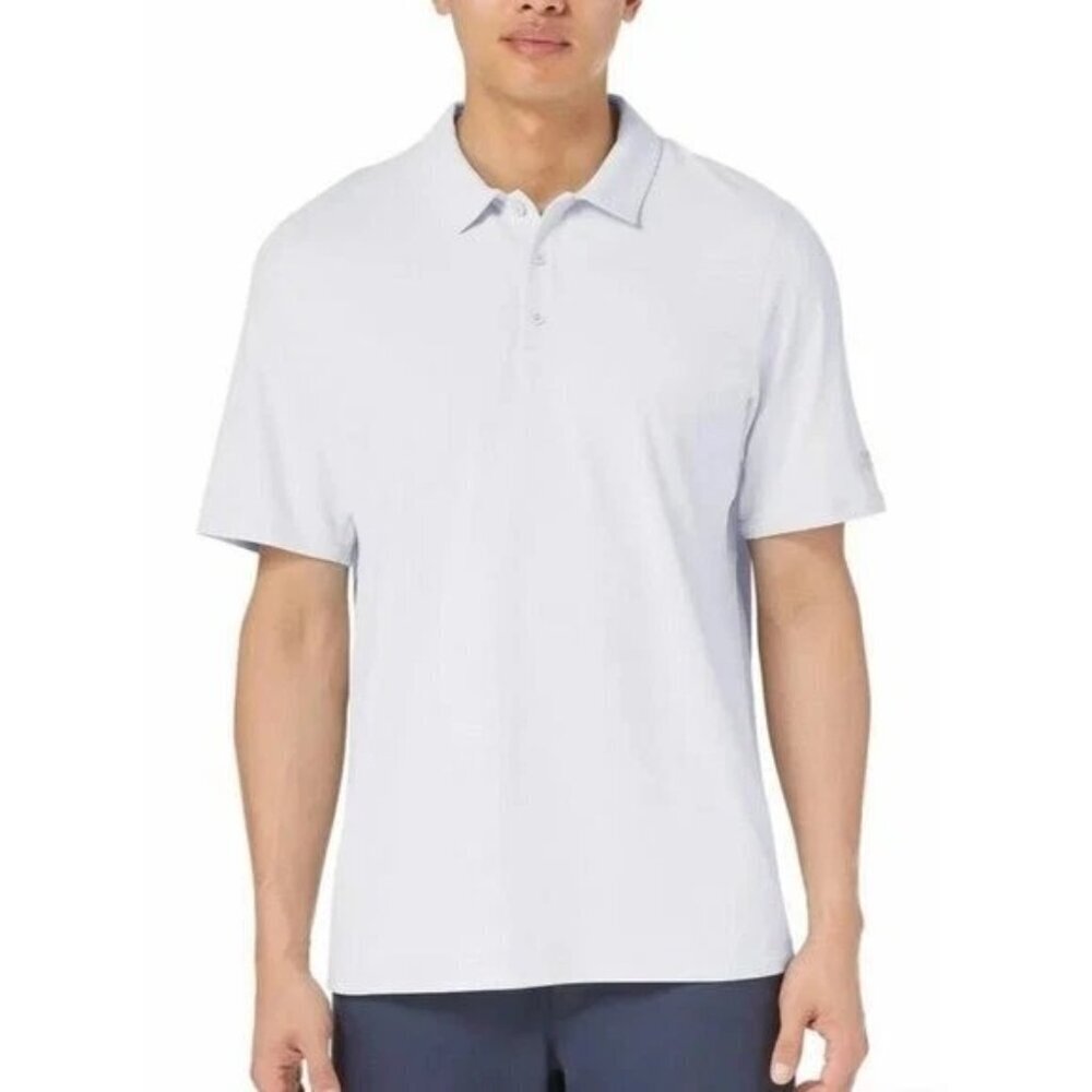 Kirkland Signature Men's XL White Polo Active Short Sleeve Shirt